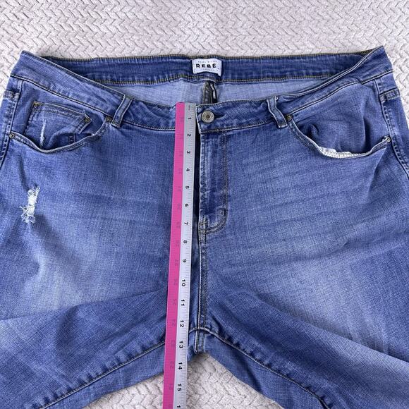 Rebel Wilson X Angels Plus 24W Jeans Stretch‎ RYOT Tomboy Women’s Distressed - Picture 8 of 16